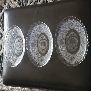 Tiara Vintage Oval Glass Bowls